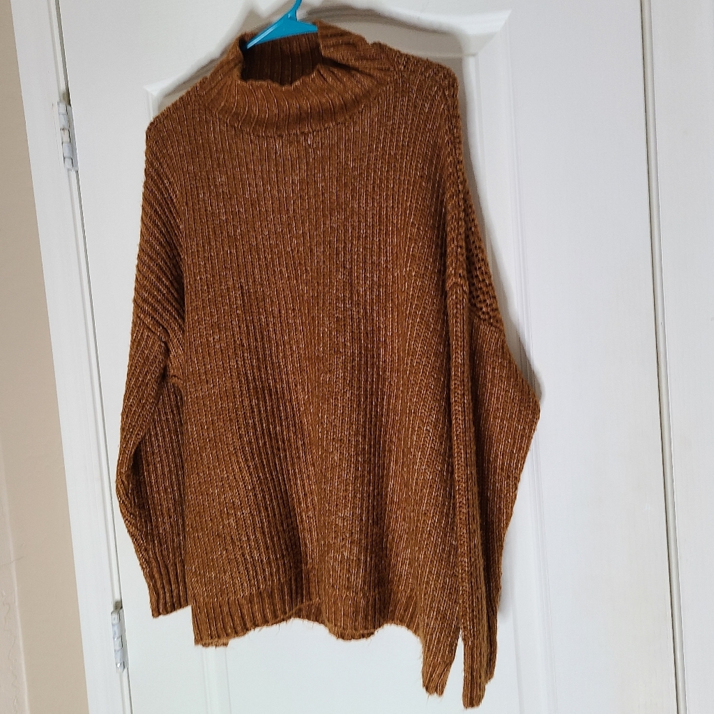 Maurices Warm copper colored long sleeve sweater size XL